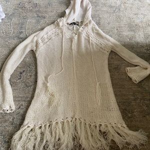 BOHO hooded long sweater